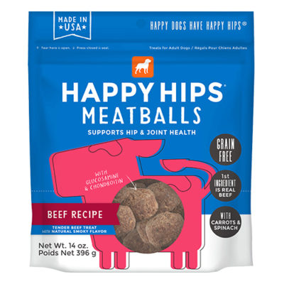 Happy Hips Beef Meatballs Dog Treats 14oz