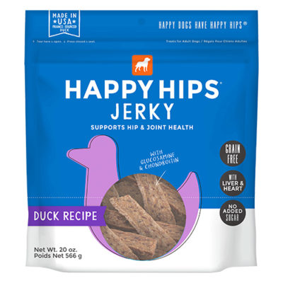Happy Hips Duck Jerky Dog Treats 20oz
